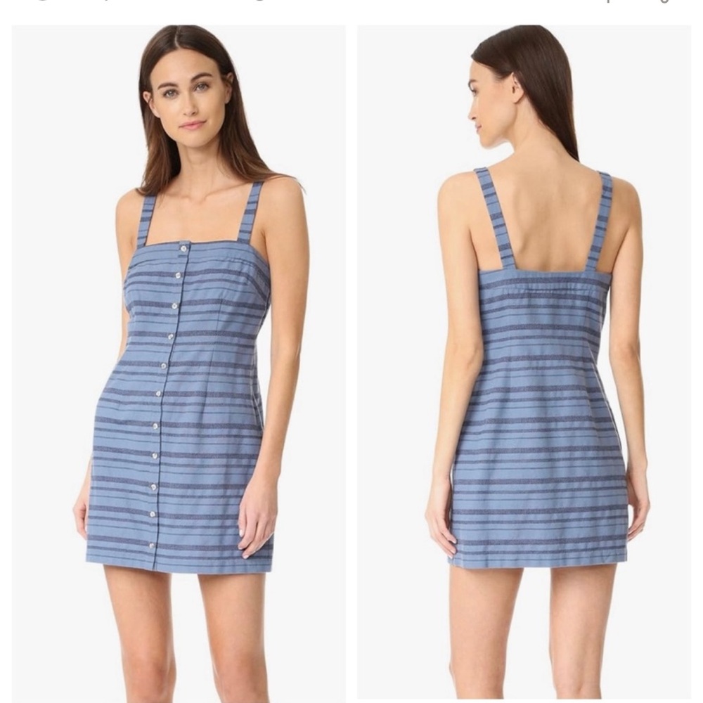 Blue Striped Mara Hoffman Mini Dress